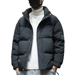 希越潮牌男士羽绒服冬季2025新款加厚加大男款棉服宽松大码外套男