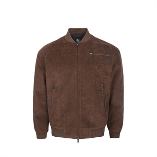 GTAL美式高奢仿麂皮棒球服夹克棉服秋冬保暖夹棉户外长袖上衣外套