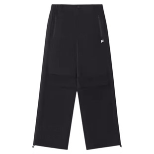FILA FUSION斐乐女裤运动裤2026秋季新款针织长裤休闲裤阔腿裤子