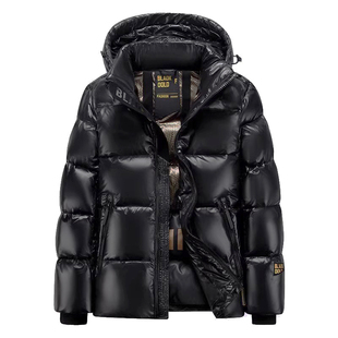 啄木鸟黑金鹅绒服男女款短款2026冬季新款极寒保暖羽绒服冬装外套