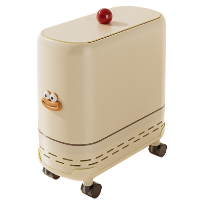 卫生间垃圾桶夹缝专用带轮子