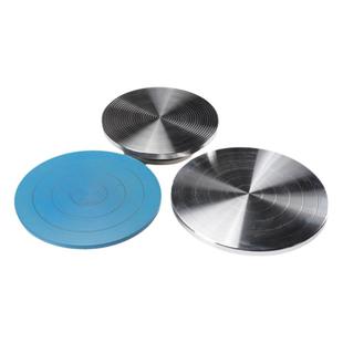 百陶会 雕塑转台泥塑转盘裱花蛋糕铝合金铁铸不锈钢转盘陶艺工具