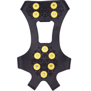 户外登山冰爪10齿鞋钉冰雪地面防滑鞋套防摔神器爬山鞋链冰抓装备