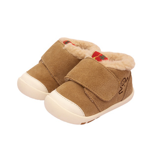 kidsing可迪星学步鞋冬季婴幼儿男女加绒加厚宝宝棉鞋机能童鞋