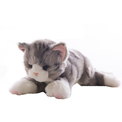 日系超萌仿真英短蓝猫毛绒玩具