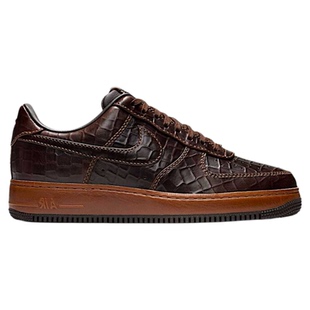 Nike Air Force 1 Low耐克空军一号板鞋鳄鱼棕色男女低帮休闲板鞋