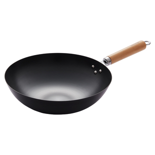 九阳铁锅无涂层不粘锅家用炒锅轻量设计防锈电磁炉通用生锈包退