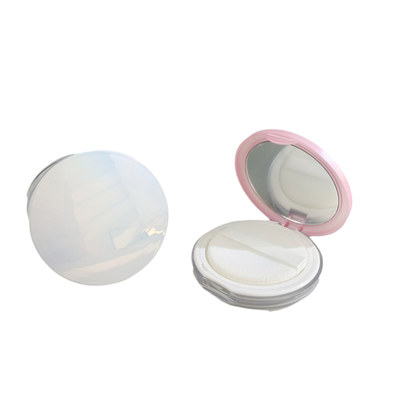 超薄翻盖带镜子便携散粉分装盒