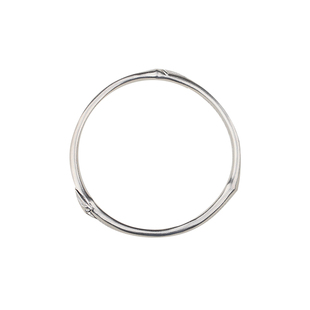 熙素原创竹节手镯999纯银手镯女简约年轻款小众设计实心足银手环