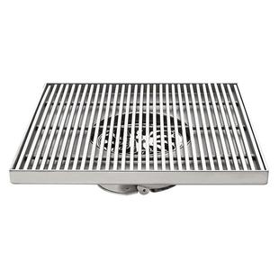 304不锈钢加厚方形110管大排量地漏20 30cm室外天台庭院110 160管