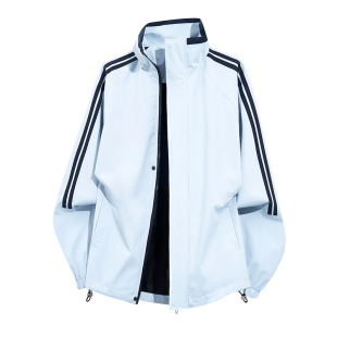 WASSUP PALM外套男女2025新款春秋季条纹休闲高级感痞帅飞行夹克