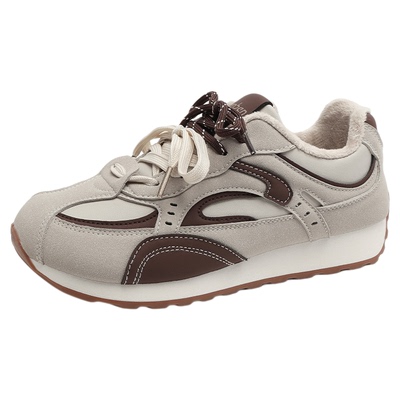 人本阿甘鞋女厚底增高保暖二棉鞋