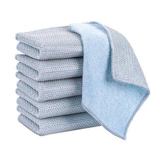 钢丝抹布厨房专用不易沾油洗碗布银丝清洁干湿两用刷锅神器不伤锅