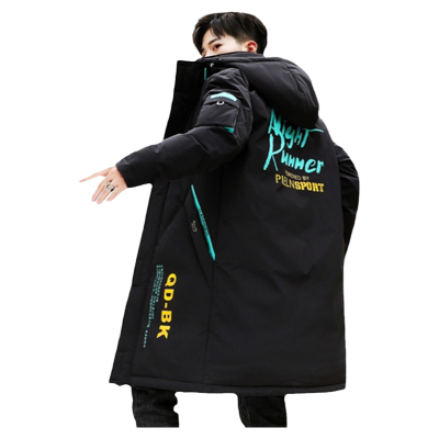 羽绒服中长款男冬季羊羔外套