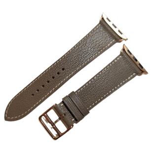 手工定制苹果表带iAPPLEWATCH98765432se大象灰灰褐色epsom手掌纹
