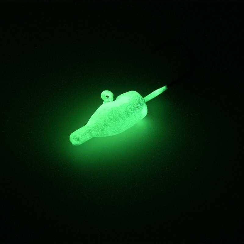 2厂批夜光根钓铅1.4g1.8g2.6g3.5g钩软钩头钩软条饵现货虫亚细路