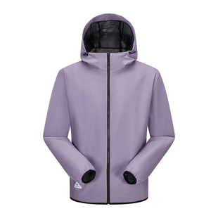 美特斯邦威男女同款夹克26春季新款简洁舒适防水防风运动连帽夹克