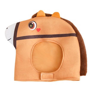 2026年马年可爱小马头套儿童卡通帽子幼儿园活动表演道具生日礼物