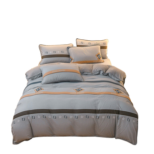 秋冬加厚纯棉牛奶珊瑚绒被套单件AB面全棉加绒法兰莱绒被罩单面绒