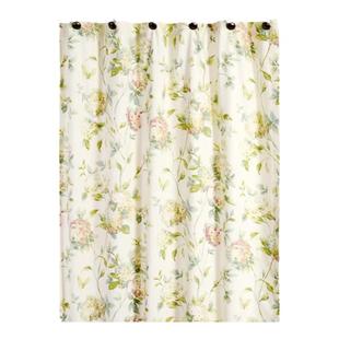 纽约下城公园进口阿比盖尔英式清新绣球团花棉质挂帘浴帘窗帘