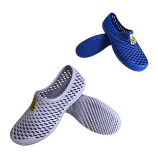 esd防静电凉鞋加厚软底透气防臭舒适无尘洁净车间全网工作劳保鞋