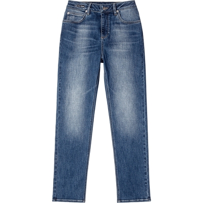 【张凌赫代言】Lee商场款26春夏新422修身直筒牛仔裤复古中深蓝女