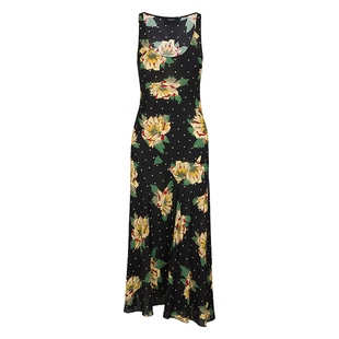 RealisationPar 连衣裙法式圆领斜裁吊带真丝长裙The Ellery