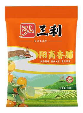弘三利阳高杏脯400克酸甜果脯