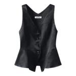 1507-2醋酸缎面无袖马甲女衬衫背心2026夏季轻薄舒适坎肩外穿马夹