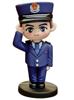 蜀黍卫士税务官创意摆件