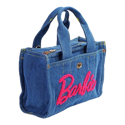 Barbie正品女包牛仔包手提包搭配