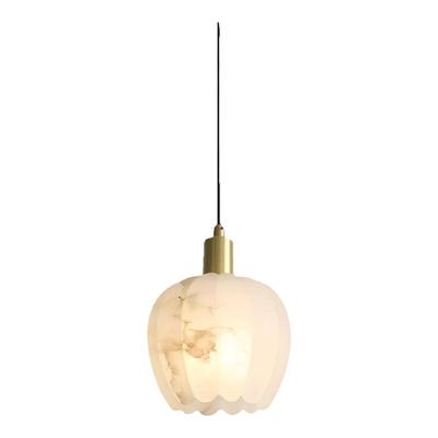 卧室餐厅现代天然云石南瓜形吊灯