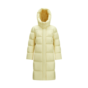 陈都灵轻松|森马羽绒服女2025冬季长款90绒子三防抗静电纯色外套