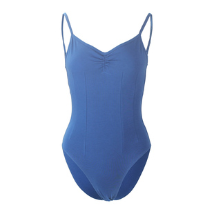 棉单吊带大背收腰体服 艺考芭蕾舞练功服 舞蹈形体服练功衣舍宾服