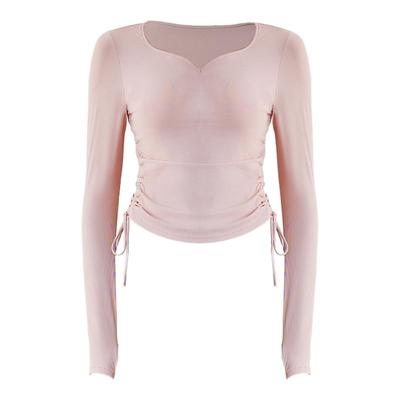 瑜伽服女高级感长袖显瘦健身上衣