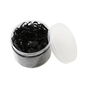 加厚一次性橡皮筋女黑色扎头发头绳不伤发高弹力发圈儿童头饰发绳