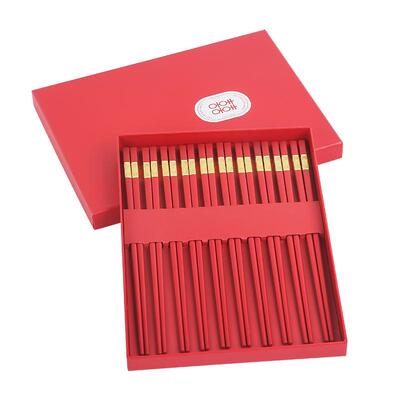 合金筷防滑不发霉喜庆婚礼适用