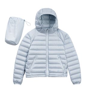 马登美高90白鸭绒超轻薄连帽排骨保暖羽绒服内胆外套上衣女款秋冬