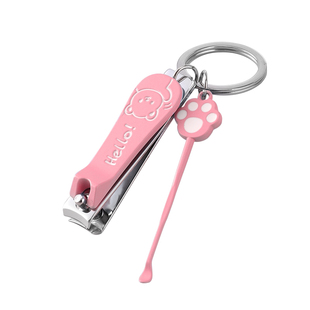 指甲剪单个挖耳勺指甲刀套装带钥匙扣指甲钳掏耳朵剪指甲可爱女生