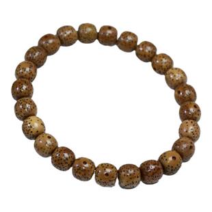 海南星月菩提陈籽老型桶珠素珠单圈手串高端月朗星稀菩提子手链