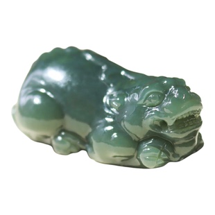 新疆和田玉沙枣青籽料貔貅吊坠挂件男女款招财玉石皮丘情侣挂坠