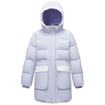FILA斐乐女中大童中长款羽绒服