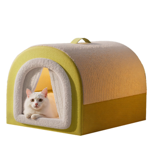 猫窝冬加厚封闭2025新款睡窝四季通用保暖大尺寸猫床猫咪过冬神器