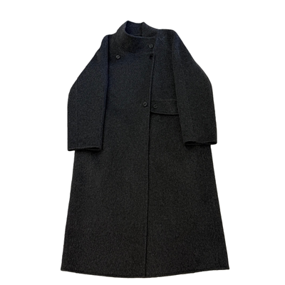 轻熟简约风双面呢羊毛大衣