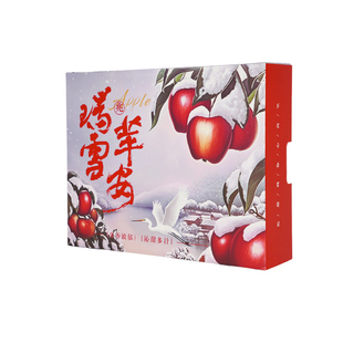 苹果包装盒箱空盒子瑞雪兆苹安礼品盒通用水果礼盒手提袋定制批发