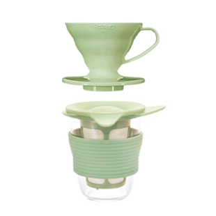 HARIO咖咖茶茶双料单人套装耐热玻璃咖啡v60树脂滤杯茶杯VD+HDT