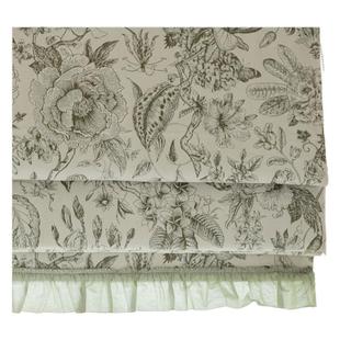 2026新款法式复古绮梦花园雪尼尔遮光罗马帘书房卧室厨房小窗卷帘