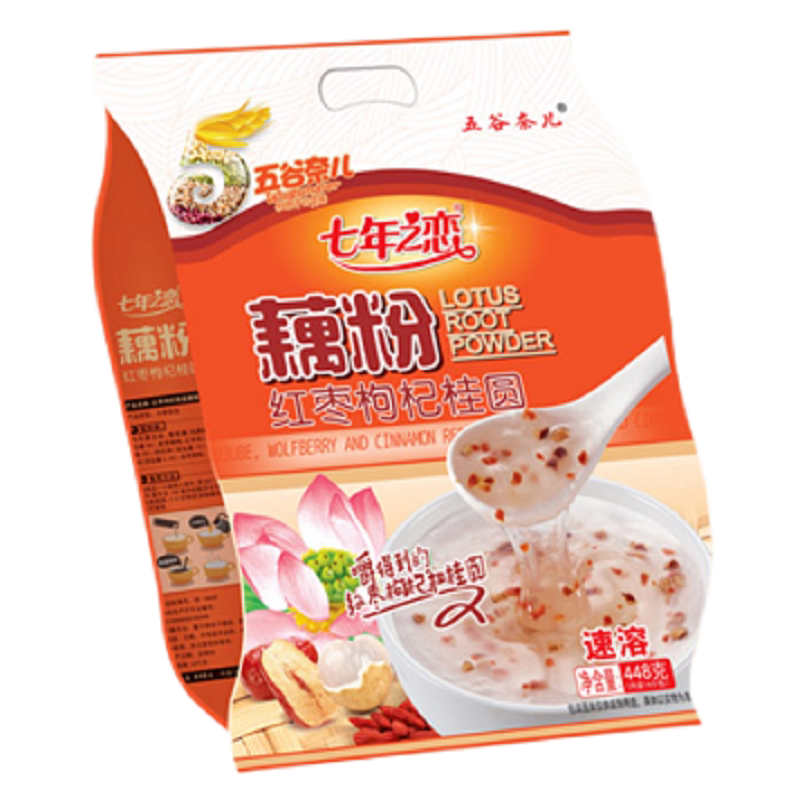五谷奈儿藕粉速溶即食坚果莲藕粉羹营养早餐小袋装官方正品旗舰店