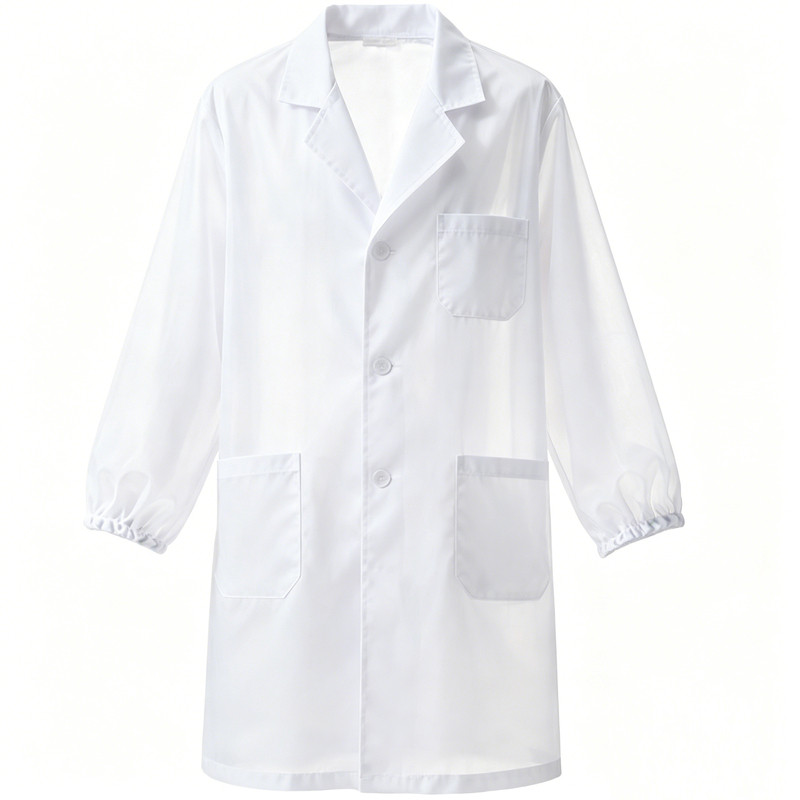 超薄白大褂工作服短袖薄款车间透气食品服食品厂厨师服医生医师服