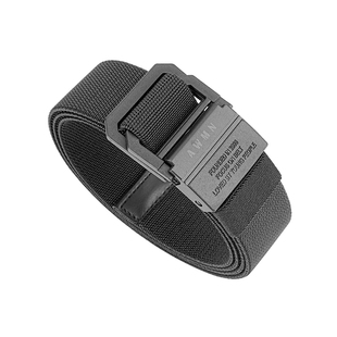 休闲防过敏过免安检无金属双环扣腰带弹力帆布无弹可剪短尼龙皮带